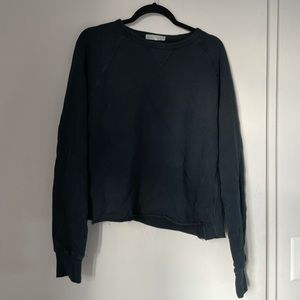 Joah Brown Black Crewneck Sweatshirt
